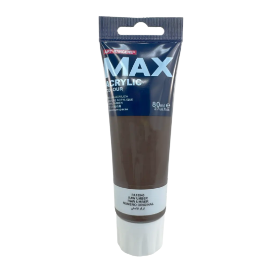 MAX PINTURA ACRILICA ALTA DENSIDAD 80 ML COLOR MARRON