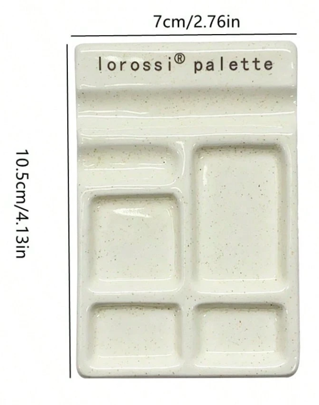 Paleta de pintura de ceramica de 10x7cm