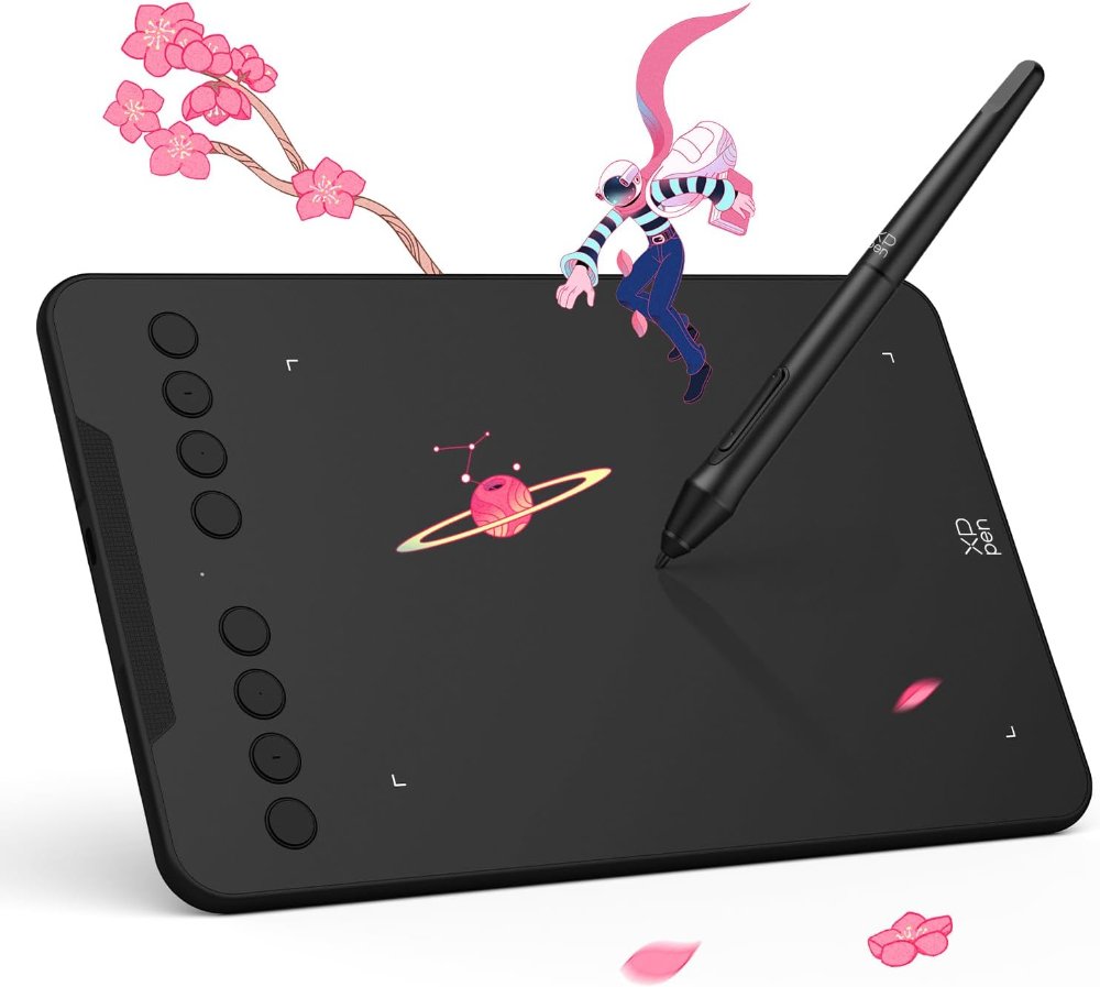 XPPEN Deco Mini7 V2 Tableta de dibujo Actualizada 16384 Niveles de Presión