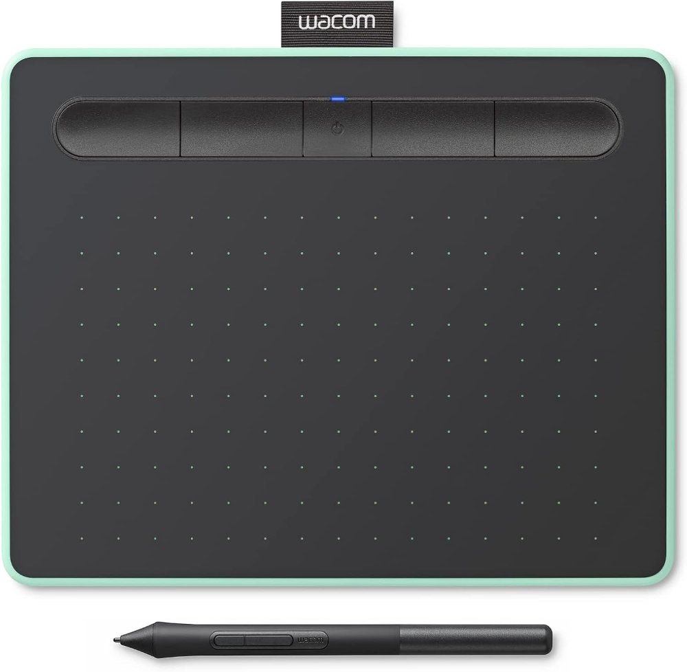 Wacom CTL4100 Intuos - Tableta de dibujo con 3 programas de software incluidos, 7.9 "x 6.3", color negro.