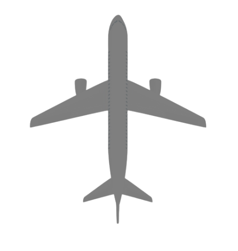 AVIONES (4) A ESCALA GRAFICA PLASTICOS