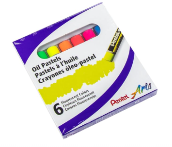 Pasteles al oleo Pentel Arts Juego de 6 colores fluorescentes