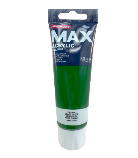 MAX PINTURA ACRILICA ALTA DENSIDAD 80 ML COLOR VERDE