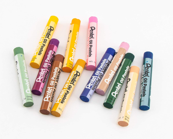 Oleo pastel Pentel set de 12 und secundarios