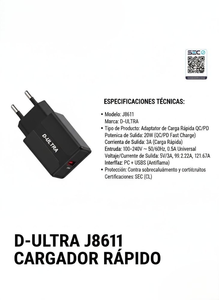 ADAP J8611 usb negro