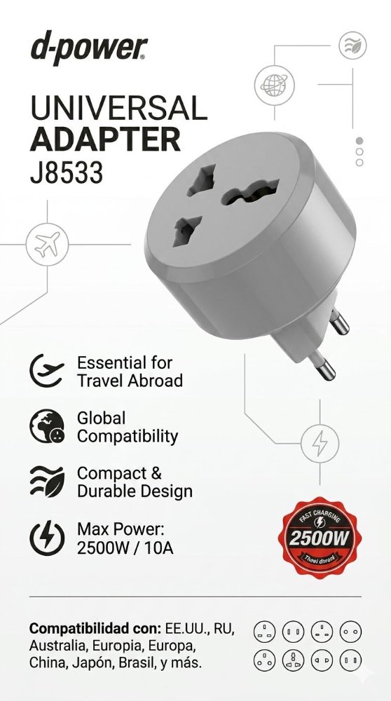 ADAPTADOR J8533 UNIVERSAL