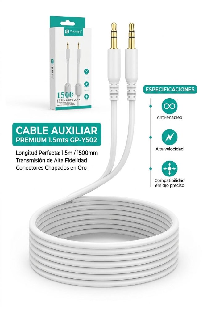 AUX 3.5  GP-Y502 AUDIO 1.5 MTS