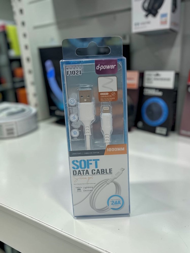 CABLE F1021 lightning blanco