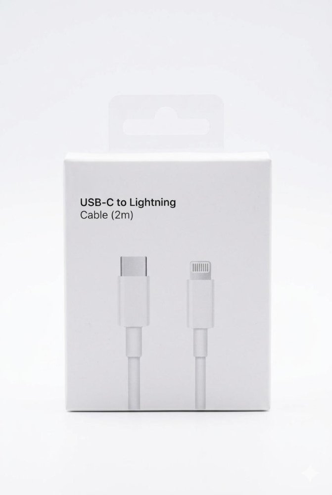 CABLE USB C - LIGHTNING 2MTS