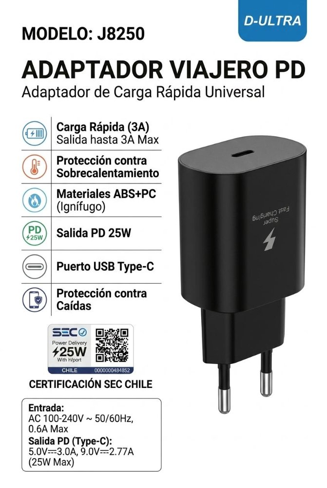 ADAP J8250 25w negro