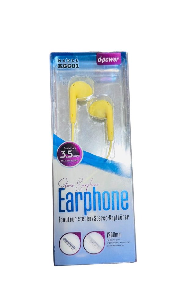 AUDIFONO K6601 AMARILLO