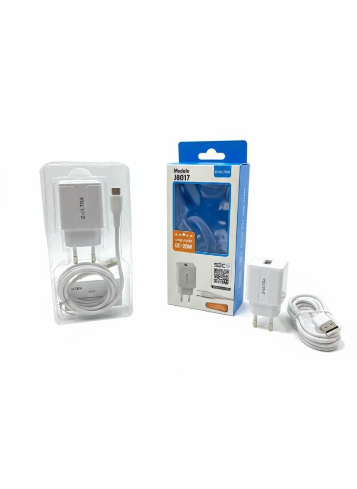 CARG J8017 usb a- type c blanco