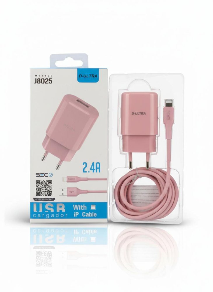 CARG J8025 usb - ligthing  rosa