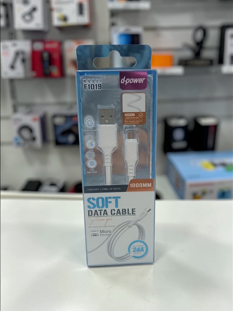 CABLE F1019 micro usb  blanco