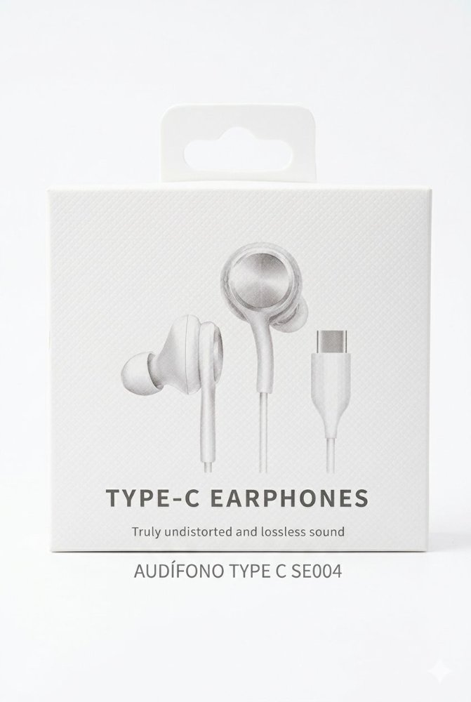 AUDIFONO SE004 CB TYPE-C  BLANCO