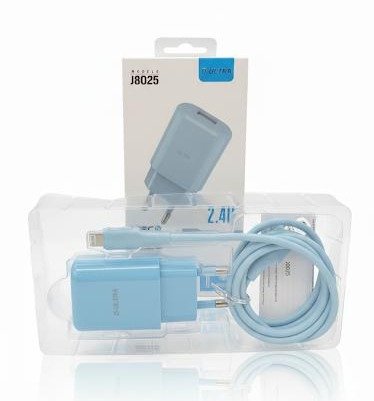 CARG J8025 usb - ligthing  celeste