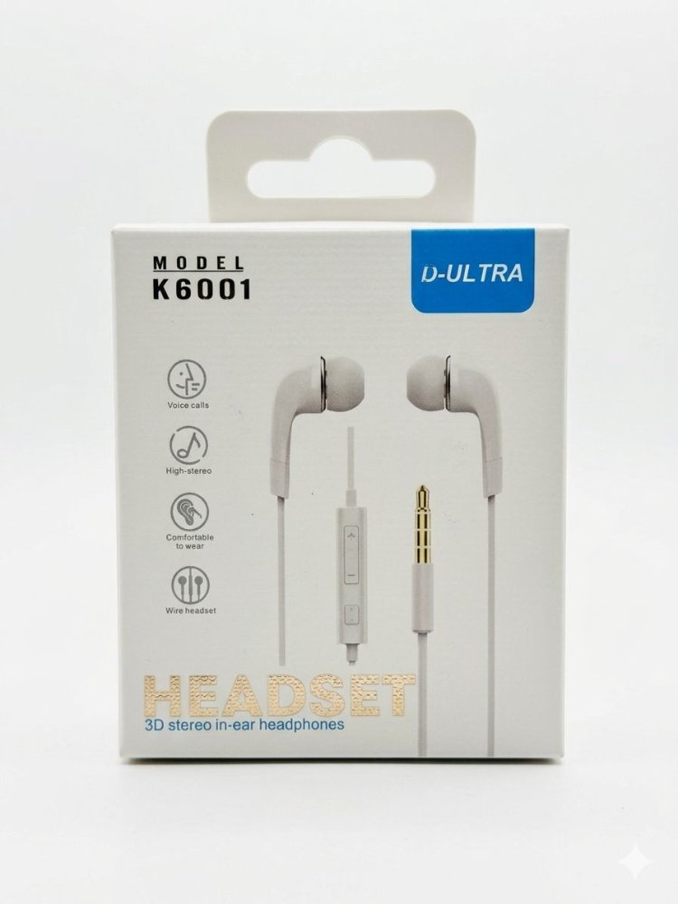 AUDIFONO K6001 BLANCO