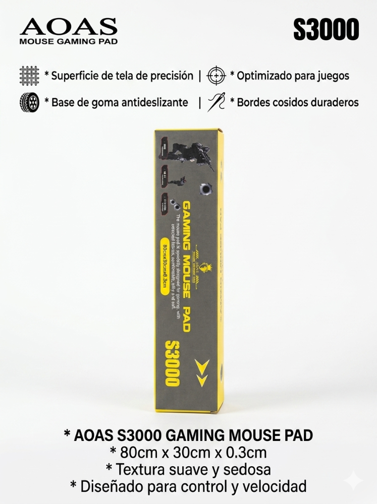 PAD MOUSE GAMER S3000