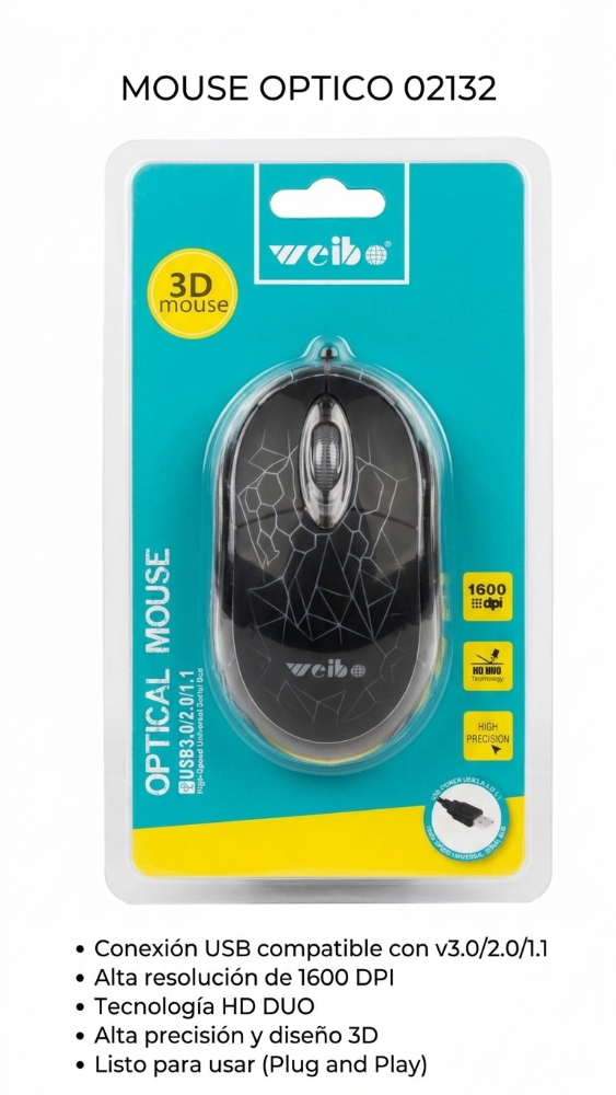 MOUSE OPTICO 02132