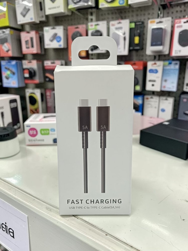 CABLE SC003  type-c 5a 1m negro