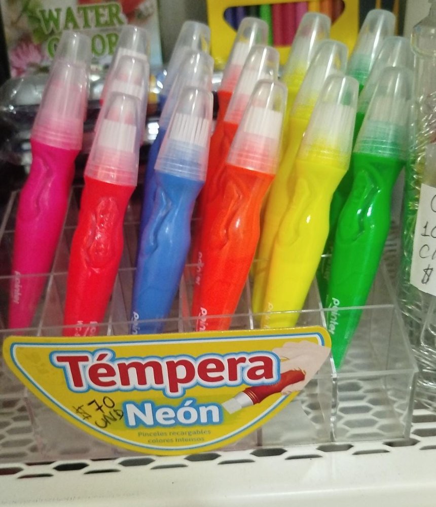 Tempera Neon en Pincel