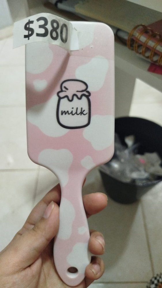 Cepillo para peinar rosa milk