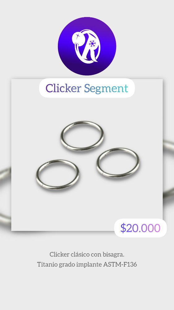 Clicker Segment con Bisagra 1.2 x 12mm