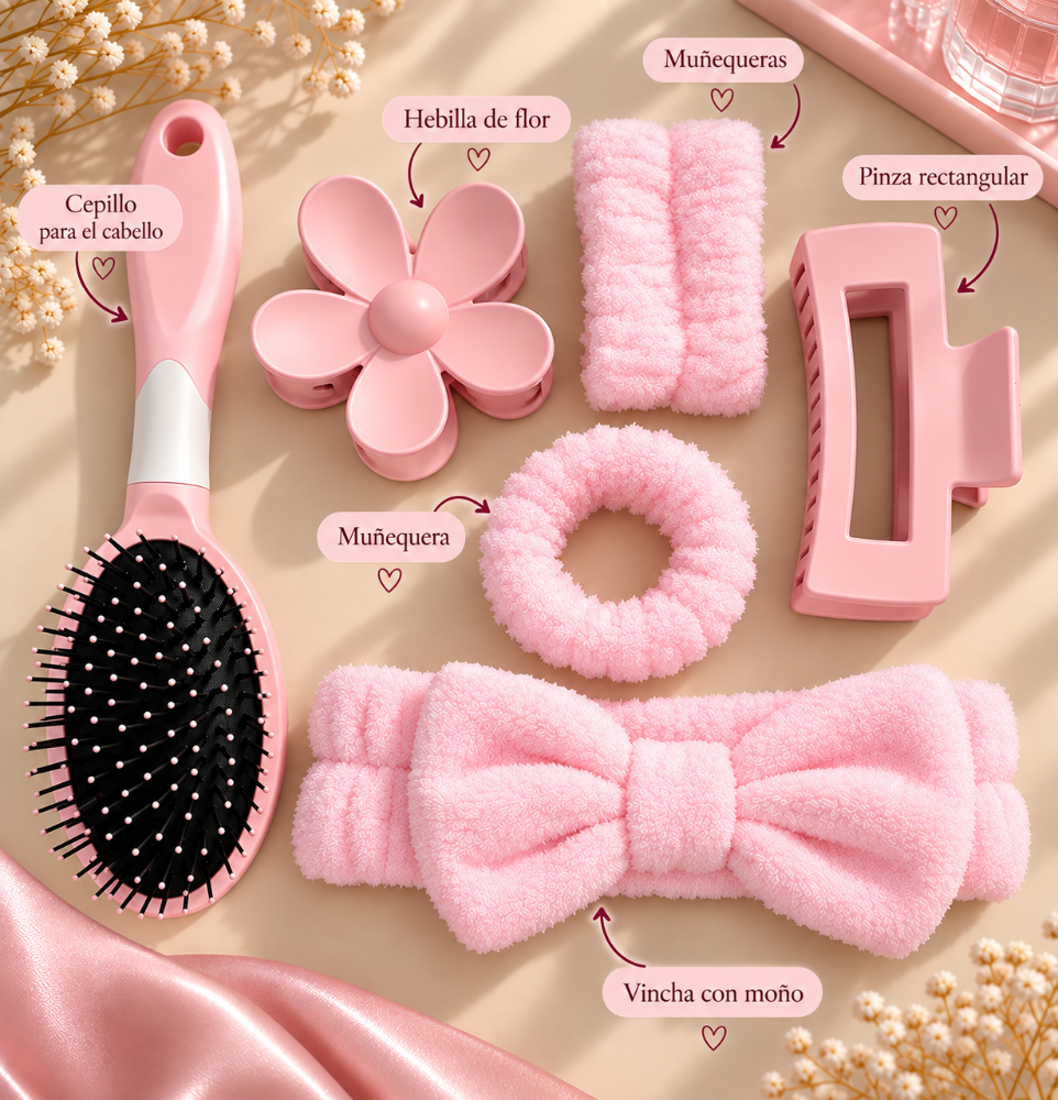 Kit de accesorios para skincare con Cepillo