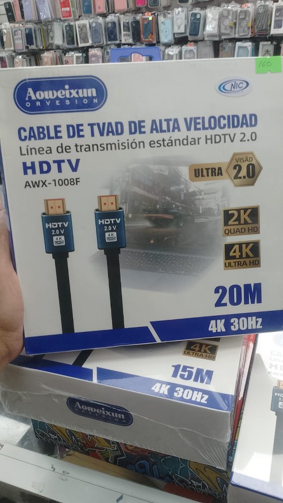 CABLE DE TVA DE ALTA VELOCIDAD HDTV AWX-1008F DE 20M