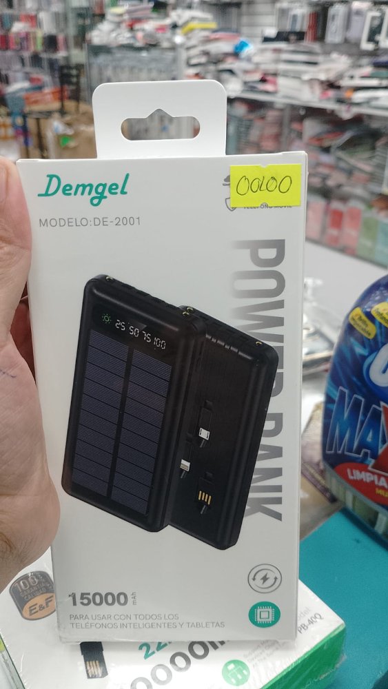 POWER BANK 15000  MAH DEMGEL MOD DE-2001