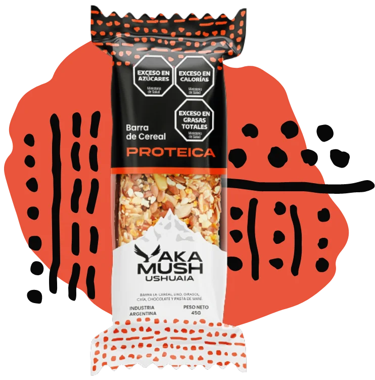 Barra de cereal proteica Yakamush 45g
