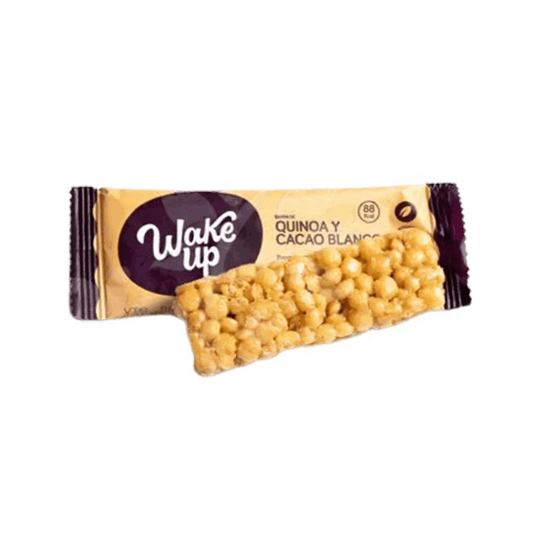 Barra de cereal quinoa y chocolate blanco Wake Up 20g