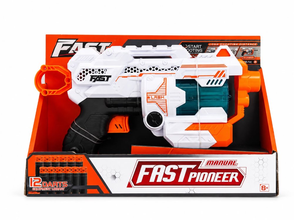 pistola lanza dardos de espuma x12