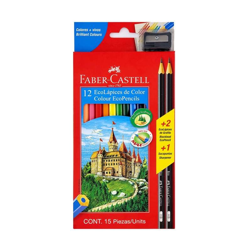 LAPIZ DE COLOR FABER CASTELL 12 COLORES