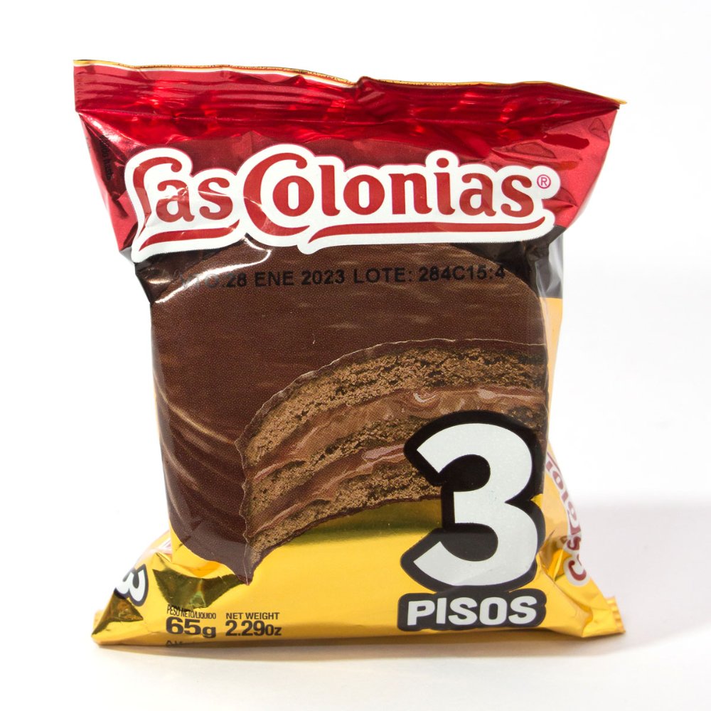 ALFAJOR TRES PISOS LAS COLONIAS NEGRO