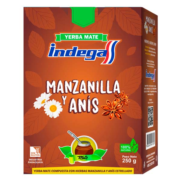 yerba indega manzanilla y anis 250gr