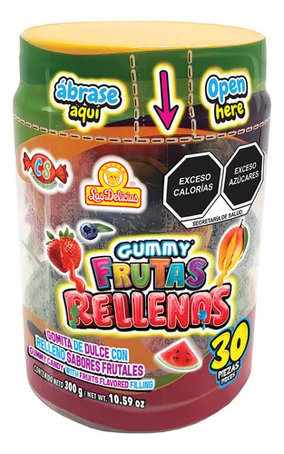 GOLOSINA FRUTAL RELLENA