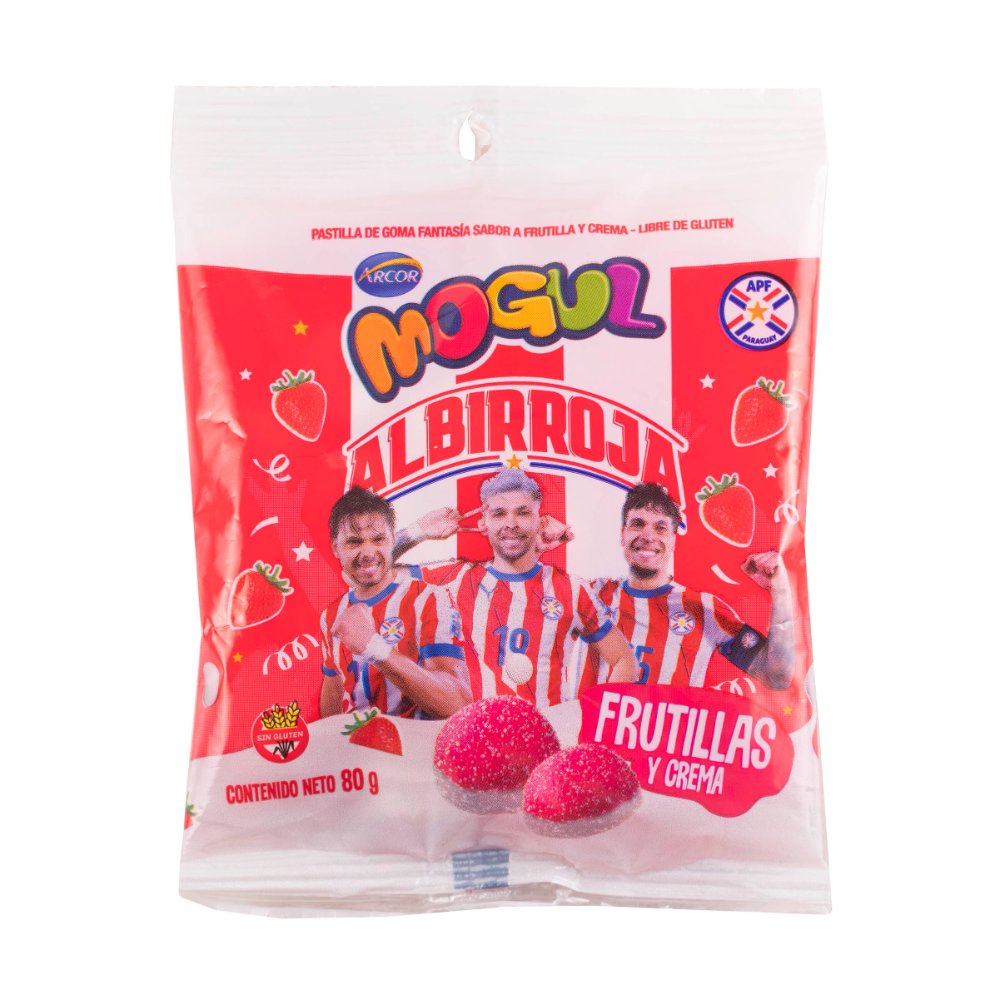 MOGUL FRUTILLAS Y CREMA 80G