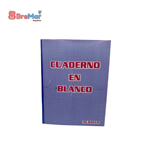 CUADERNO EN BLANCO EL GALLO