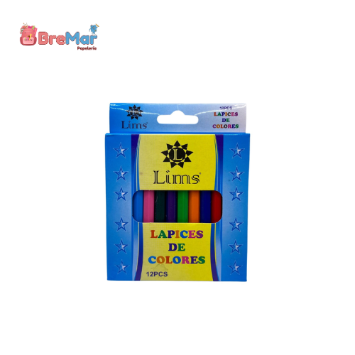 LAPICES DE COLORES LIMS PEQUEÑOS 12PCS
