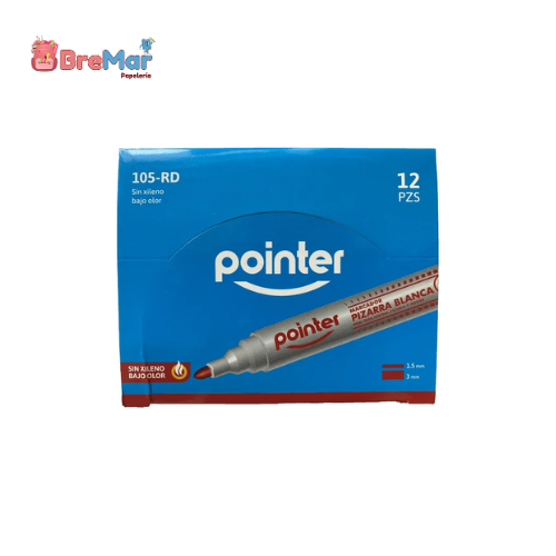 MARCADOR PIZARRA ROJO POINTER