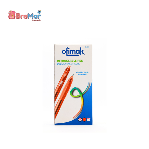 BOLIGRAFO RETRACTABLE ROJO OFIMAK