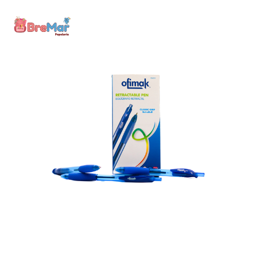 BOLIGRAFO RETRACTABLE AZUL OFIMAK