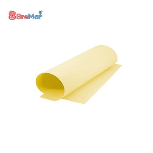 CARTULINA COLOR AMARILLO PASTEL