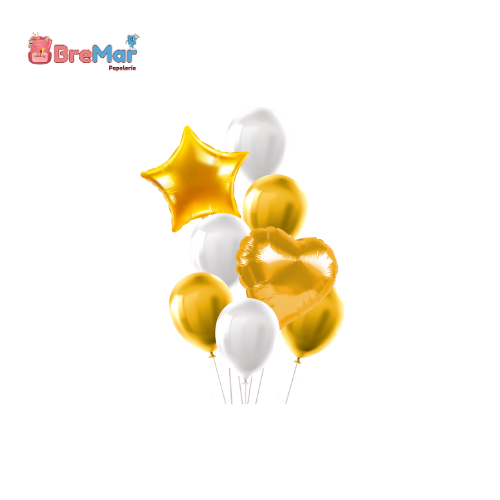 GLOBO SET 8 PZS DORADO