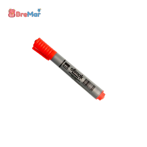 MARCADOR PERMANENTE ROJO OFIMAK