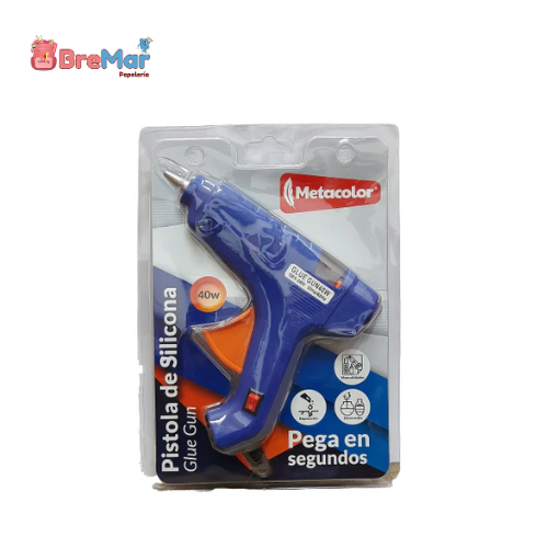 PISTOLA SILICONA METACOLOR GRANDE 40W