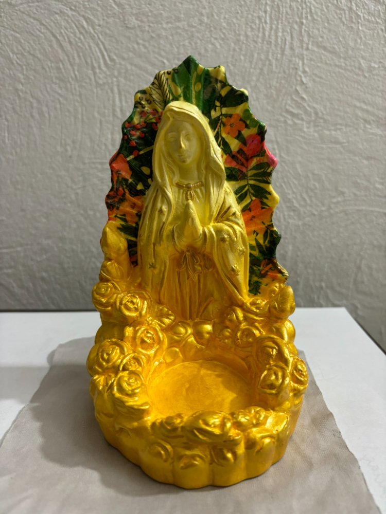 Virgen de Guadalupe Candelabro (15 cm)