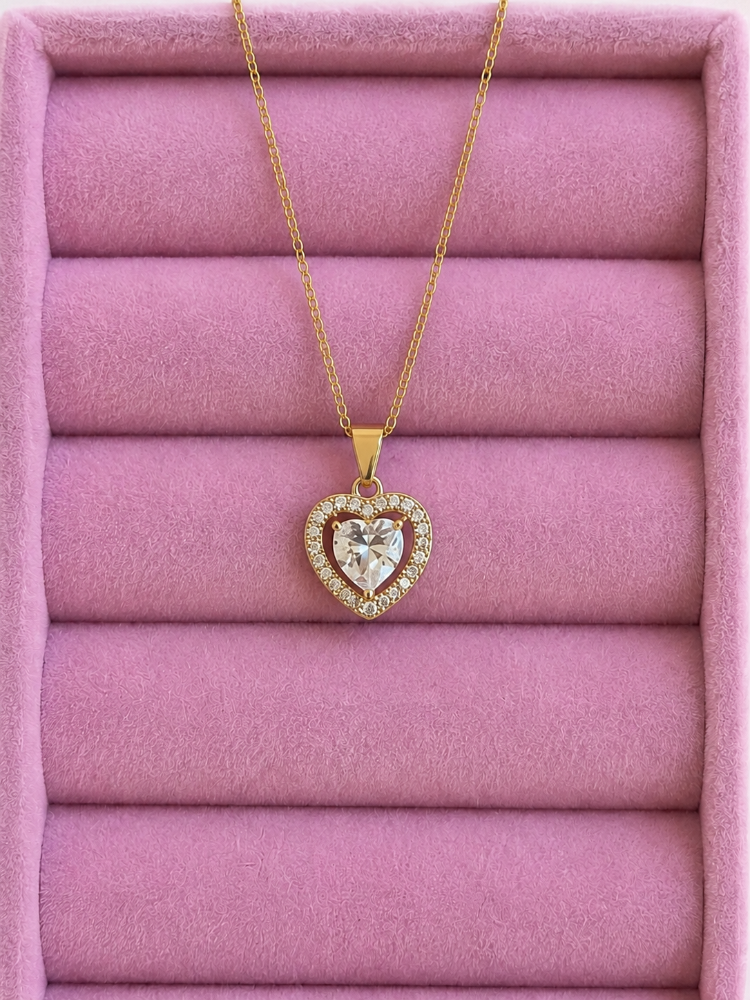 Dije Acero Dorado Corazon P