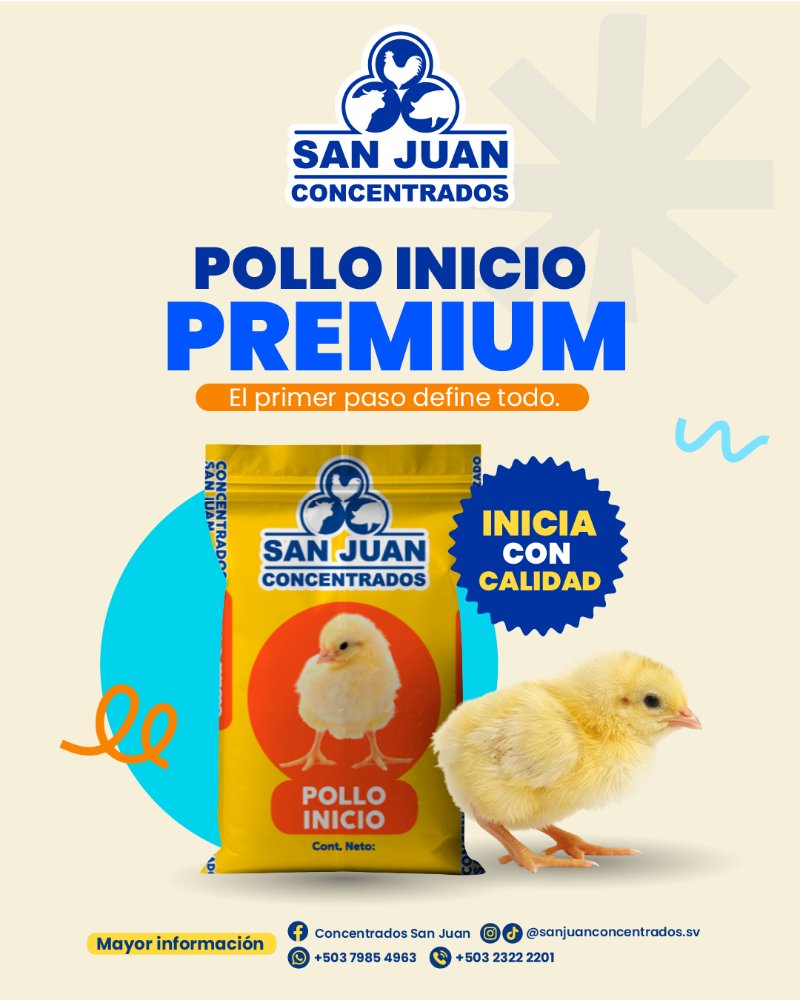 CONCENTRADO POLLO INICIADOR PREMIUM PELLET 45.36 KG
